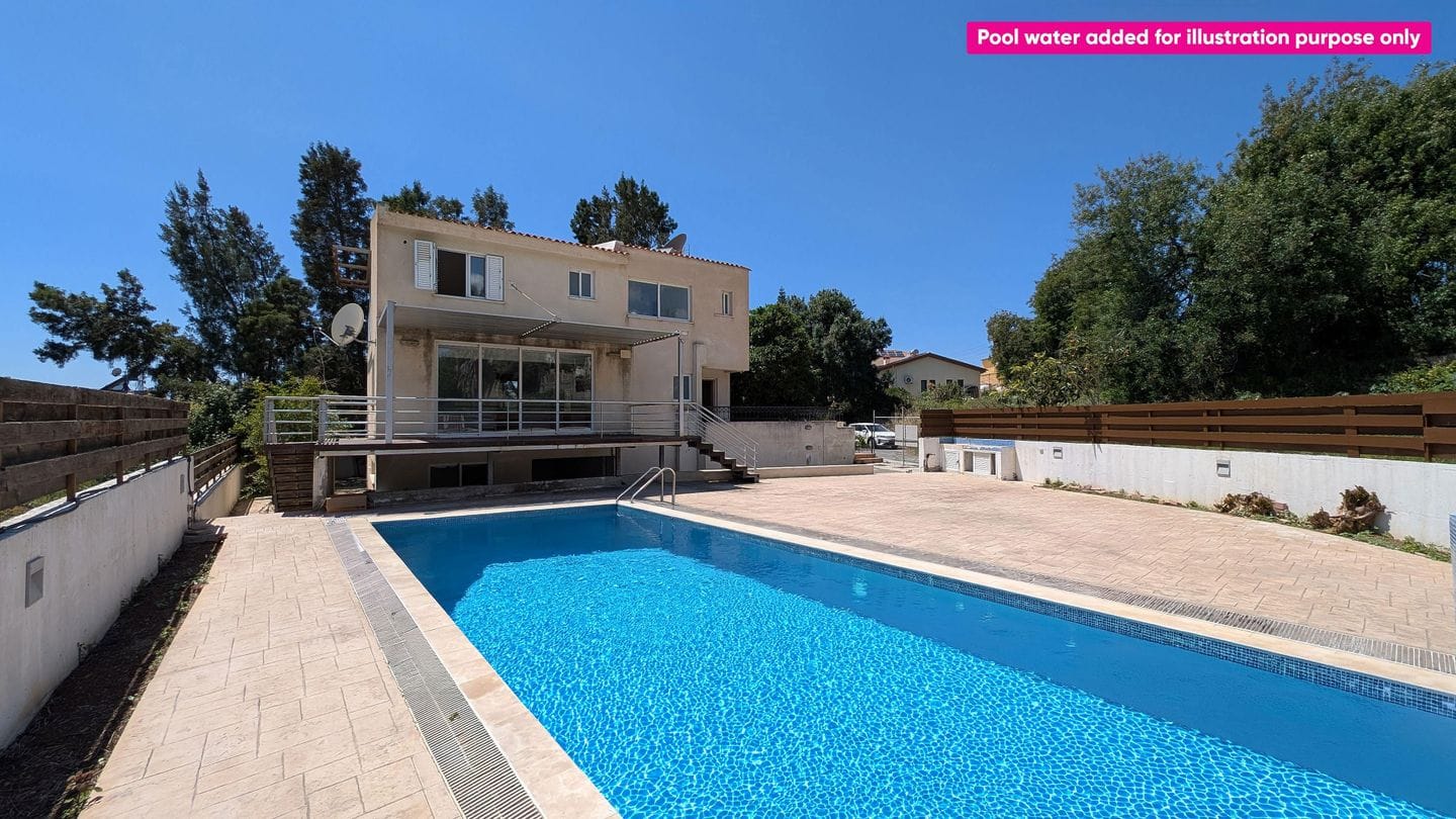 key-ready-villa-property-for-sale-paphos-cyprus5 Three-Bedroom Villa with a Private Pool and basement