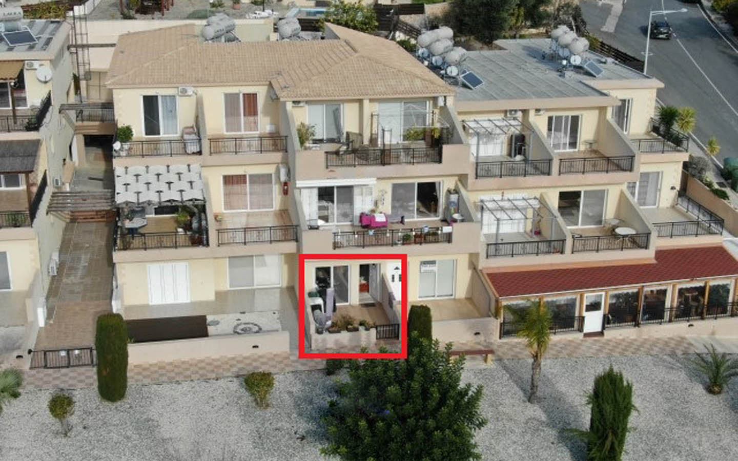 key-ready-ground-floor-apartment-for-sale-paphos-cyprus 1-Bedroom Apartment with a Large Veranda and Beautiful Sea Views