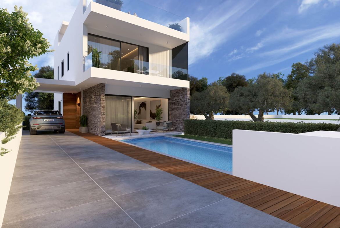Luxury 3-Bedroom Villa with a Private Leisure Area and the Option of a Roof Garden