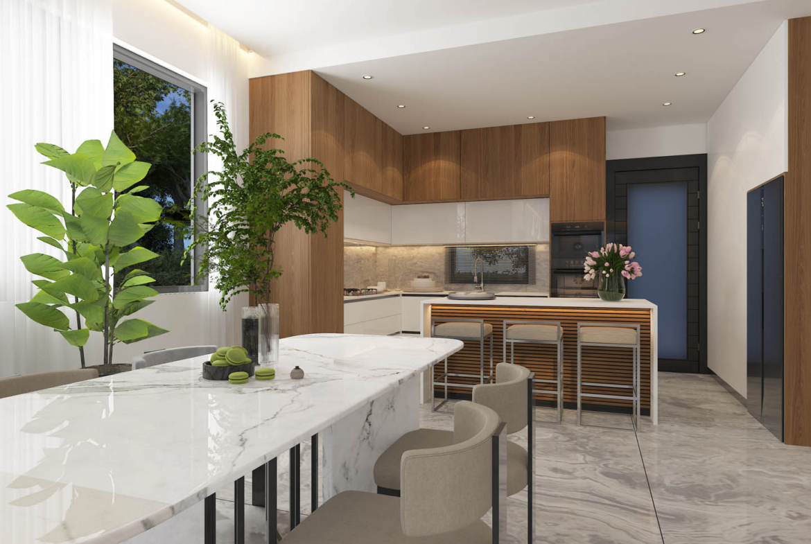 Luxury 3-Bedroom Villa with a Private Leisure Area and the Option of a Roof Garden