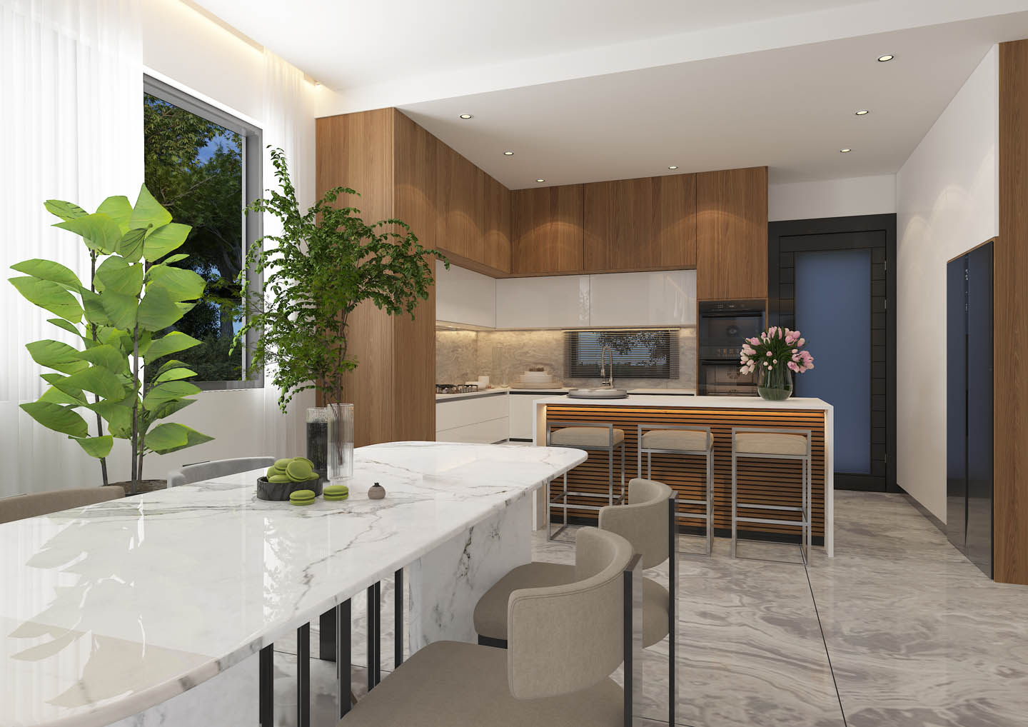 Luxury 3-Bedroom Villa with a Private Leisure Area and the Option of a Roof Garden