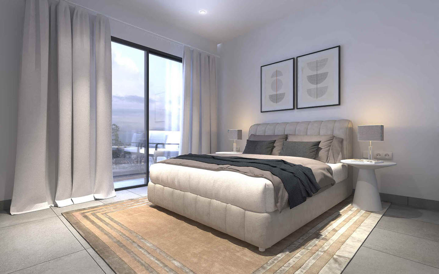 2-Bedroom Sea view apartment close to beach