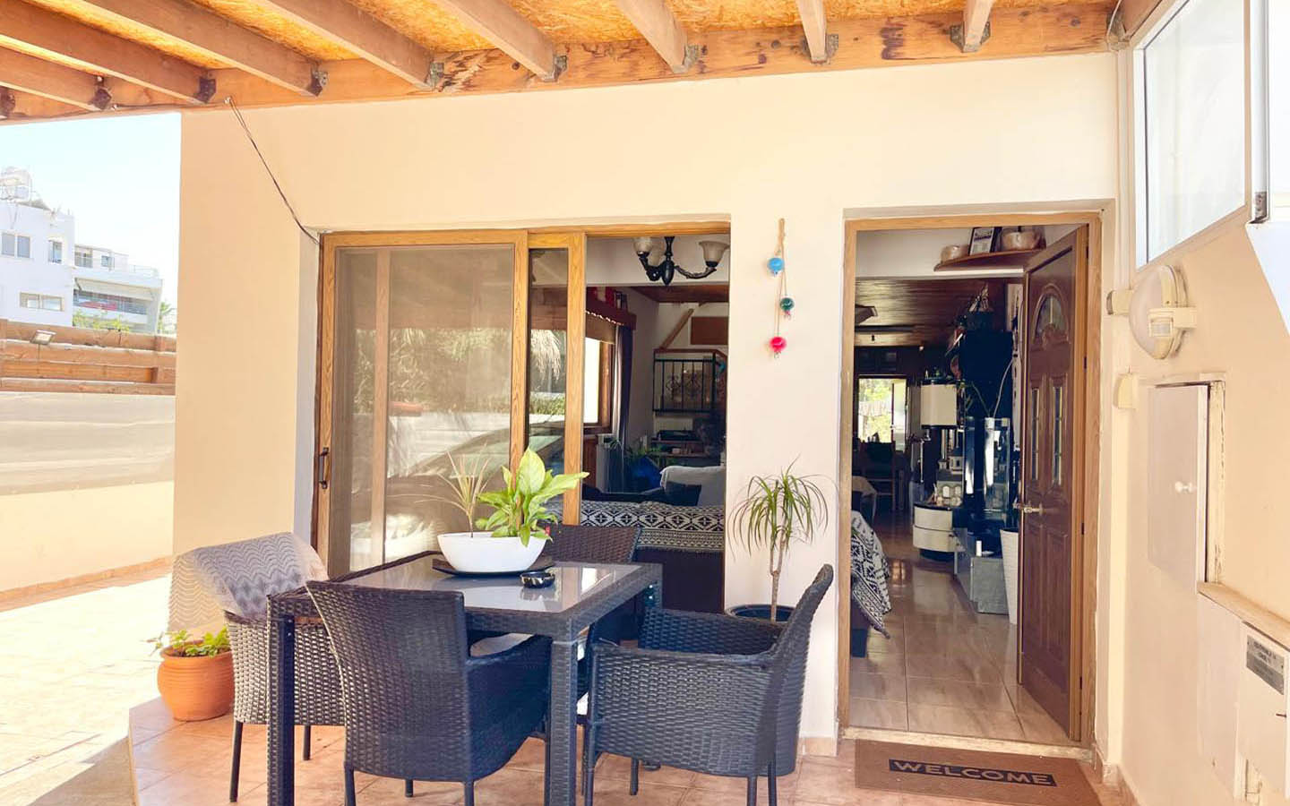 3-Bedroom Townhouse with a Private Veranda and Covered Parking