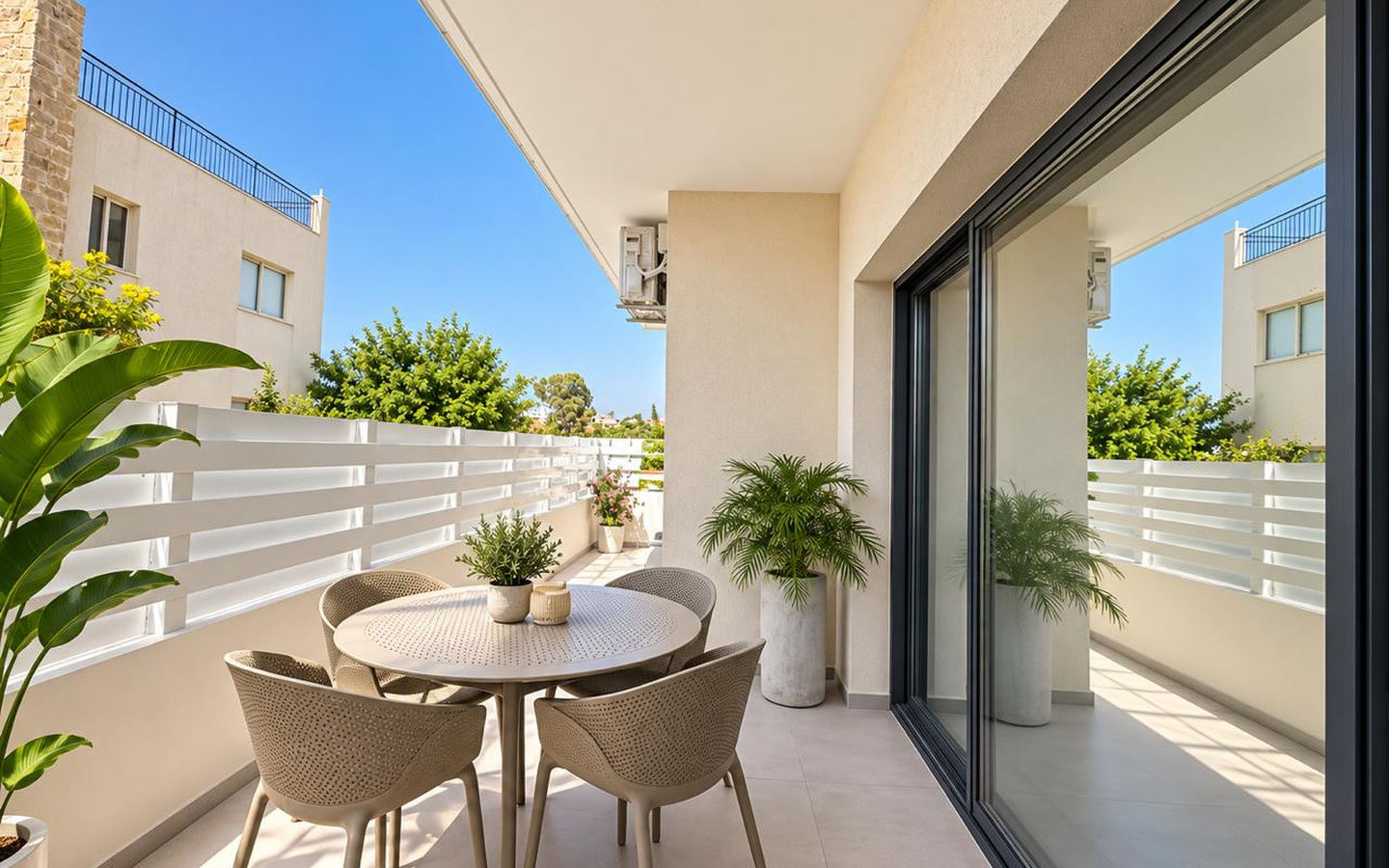 02_Exterior_Apartment-for-sale-cyprus Cozy 2-Bedroom Ground-Floor Apartment with a Private Garden