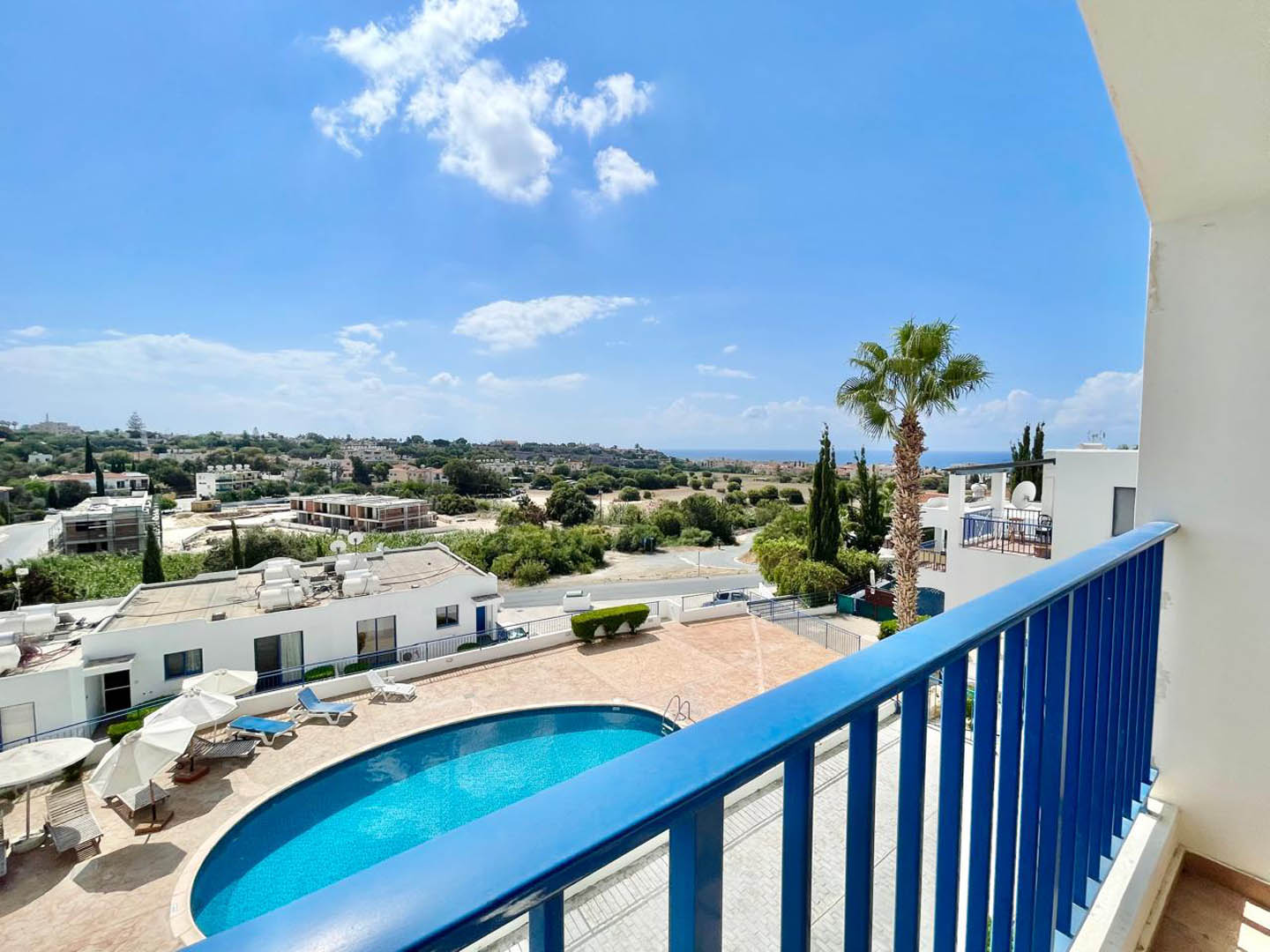 2-bedroom apartment with a large veranda and sea views