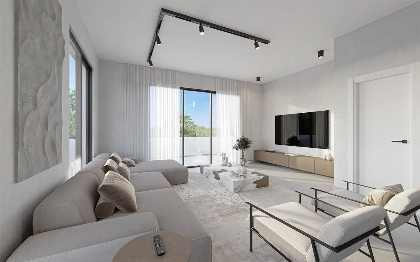 modern-villa-near-beach-for-sale-paphos-cyprus9 3-Bedroom Villa — Refined Aesthetics Built on a Strong Technical Foundation