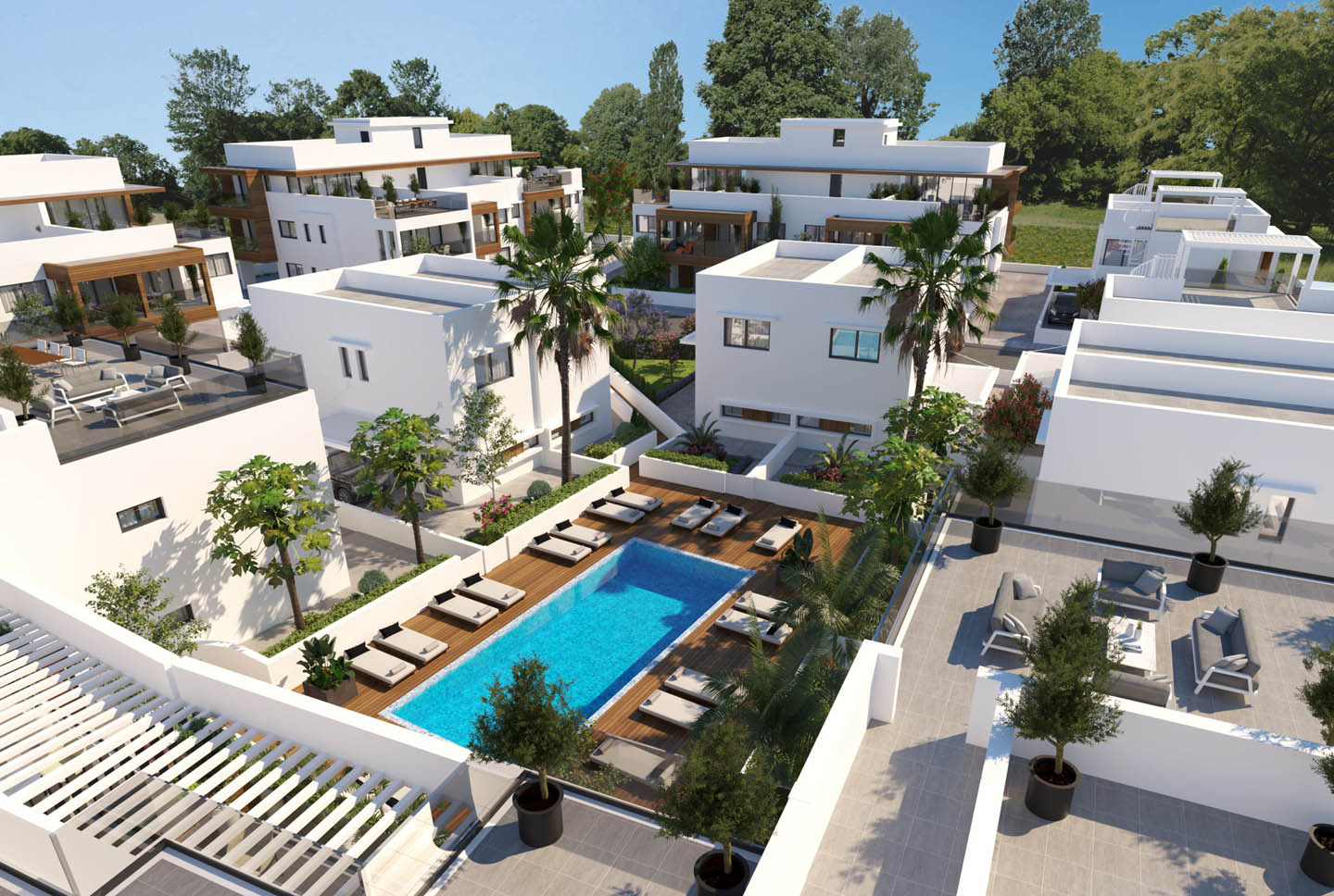 new-modern-apartment-for-sale-larnaca-cyprus6 1-Bedroom Apartment in a Gated Residential Complex with a Pool