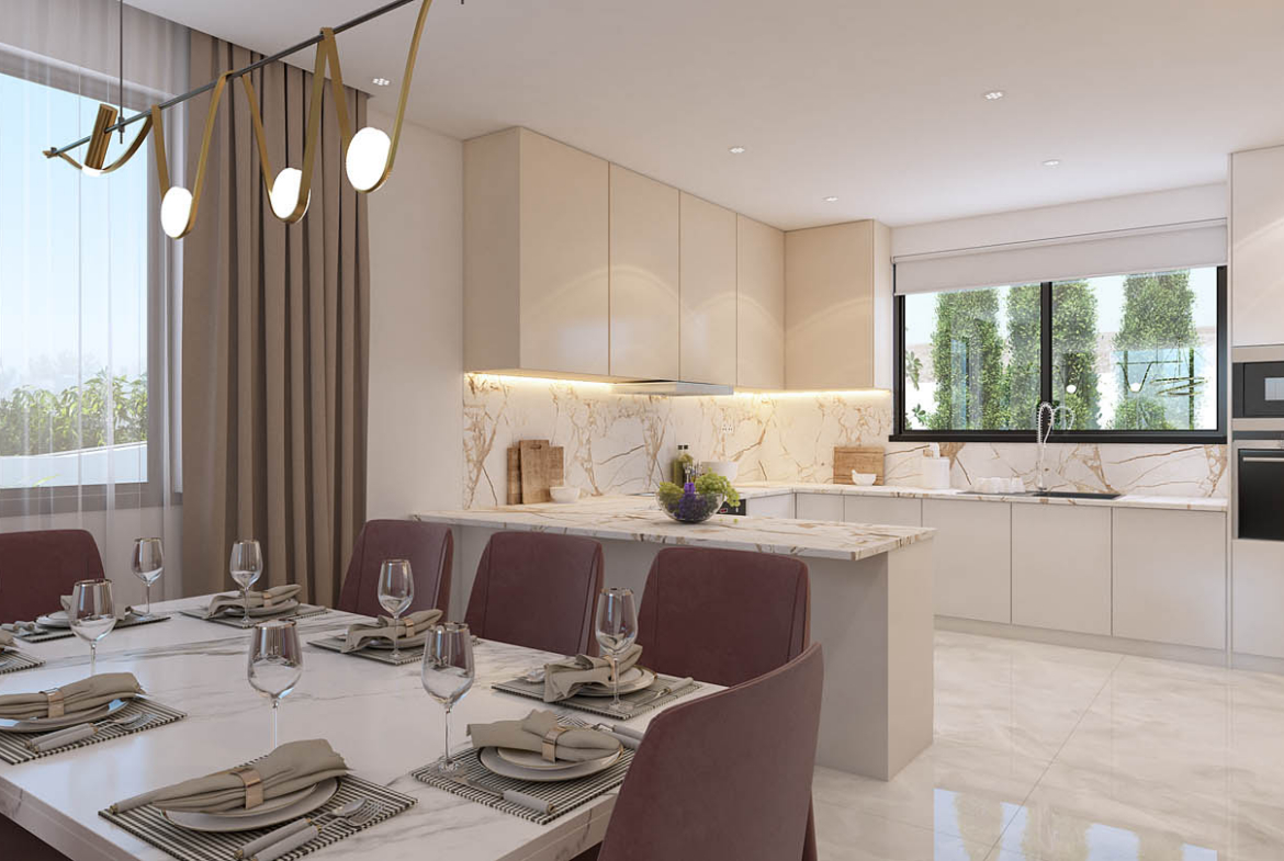 Modern 4-Bedroom Villa with a Private Pool and Sea View