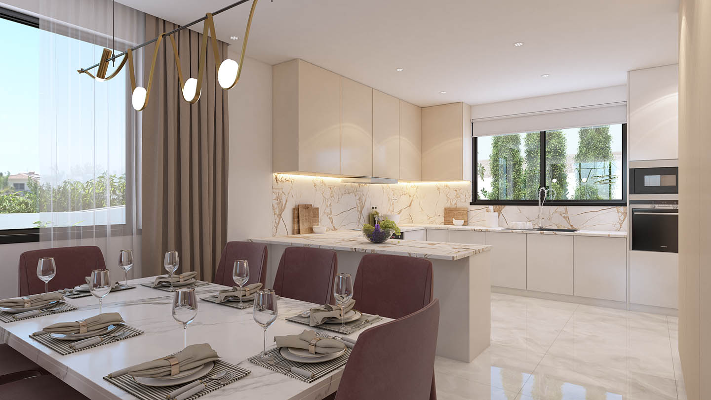 Modern 4-Bedroom Villa with a Private Pool and Sea View