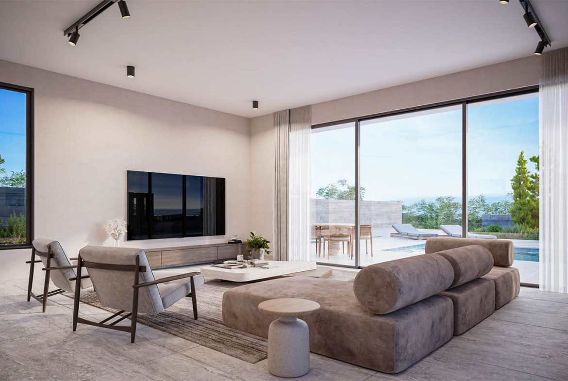 3-Bedroom Villa Combining Panoramic Sea Views, Rolling Hills and Nature