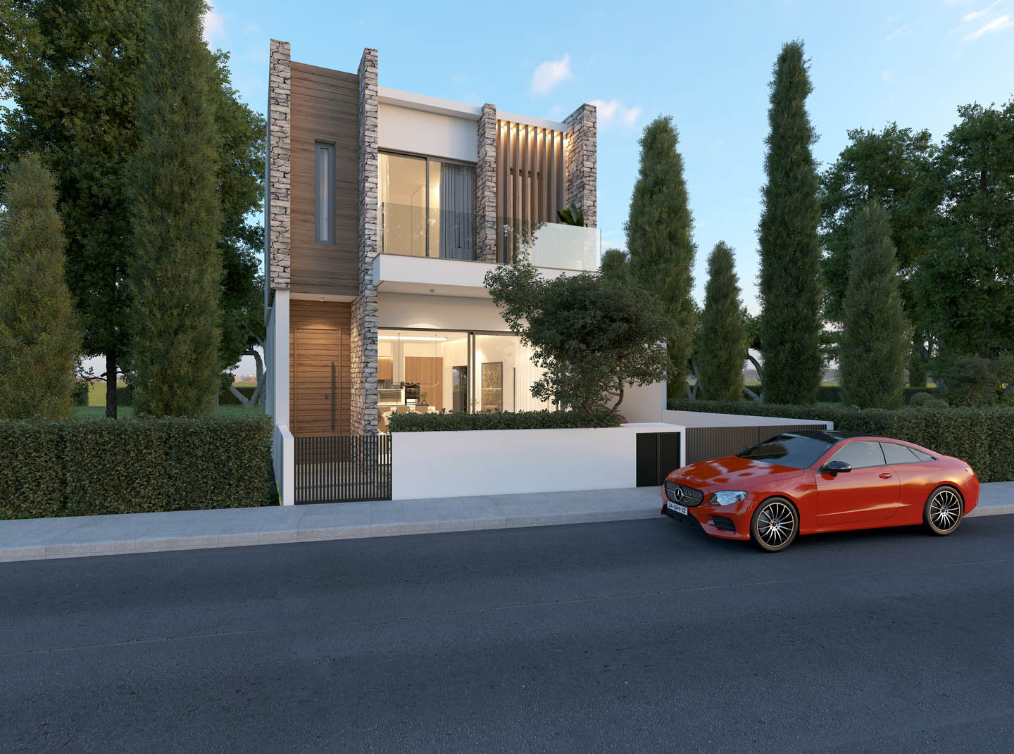 new-villa-for-sale-paphos-cyprus-ext 3-Bedroom Villa with High Energy Efficiency and Contemporary Architecture