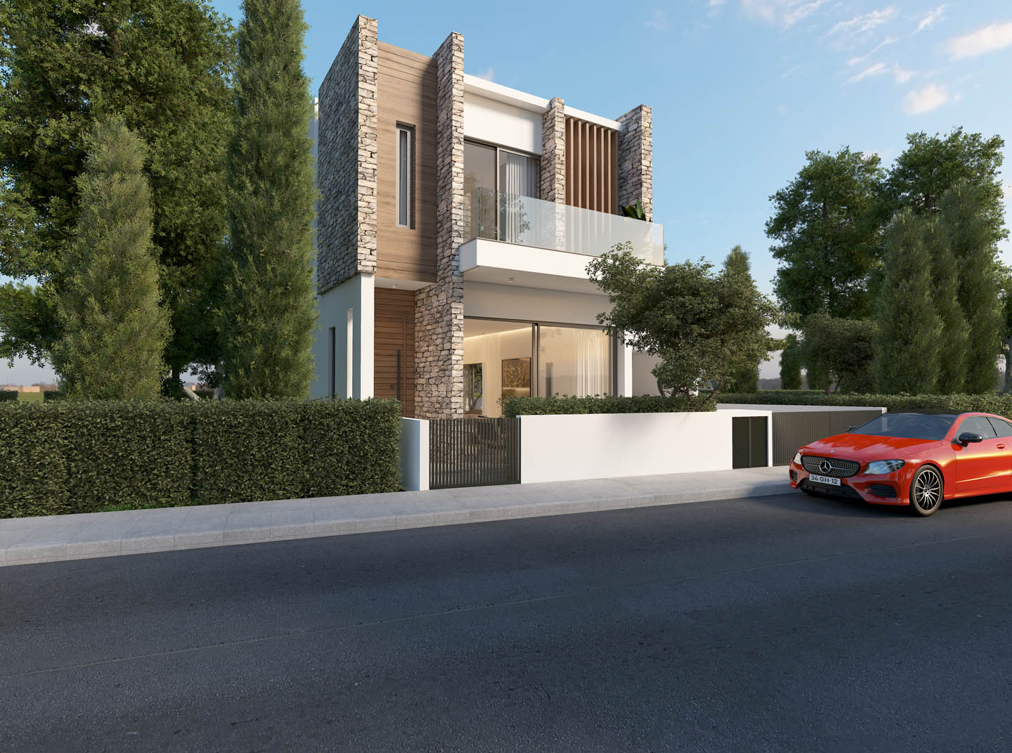 new-villa-for-sale-paphos-cyprus6-ext 3-Bedroom Villa with High Energy Efficiency and Contemporary Architecture