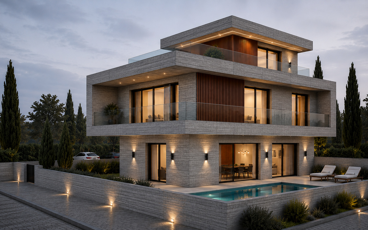 Elegant Contemporary 3-Bedroom Villa with a Private Garden