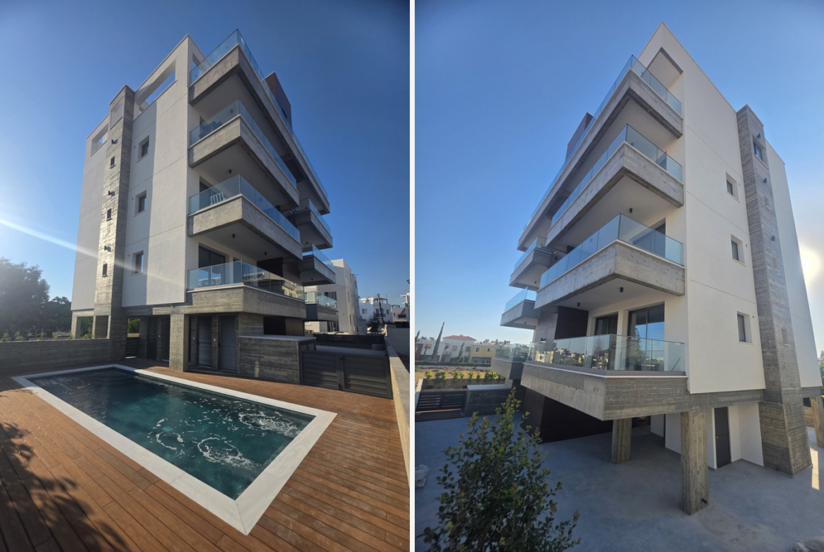 Three-bedroom penthouse with spacious roof terrace