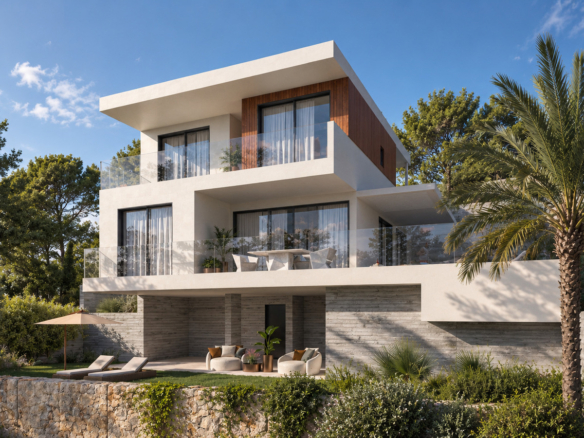 Luxury 4-Bedroom Villa on a Picturesque Hillside
