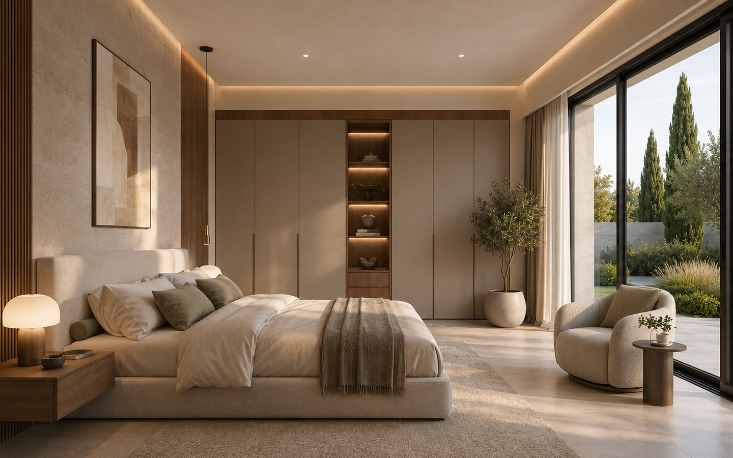 Elegant Contemporary 3-Bedroom Villa with a Private Garden