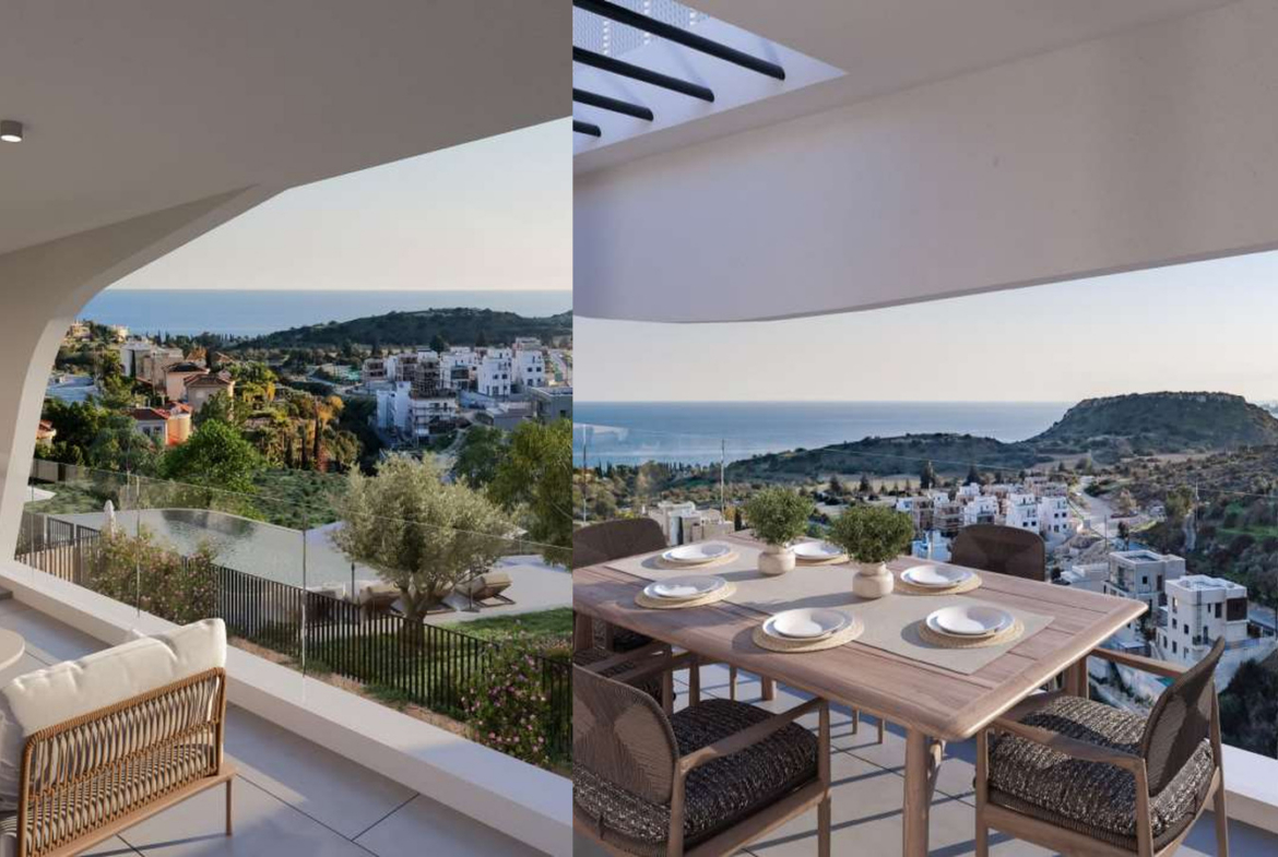 3-bedroom ground-floor apartment with a private garden and terrace.
