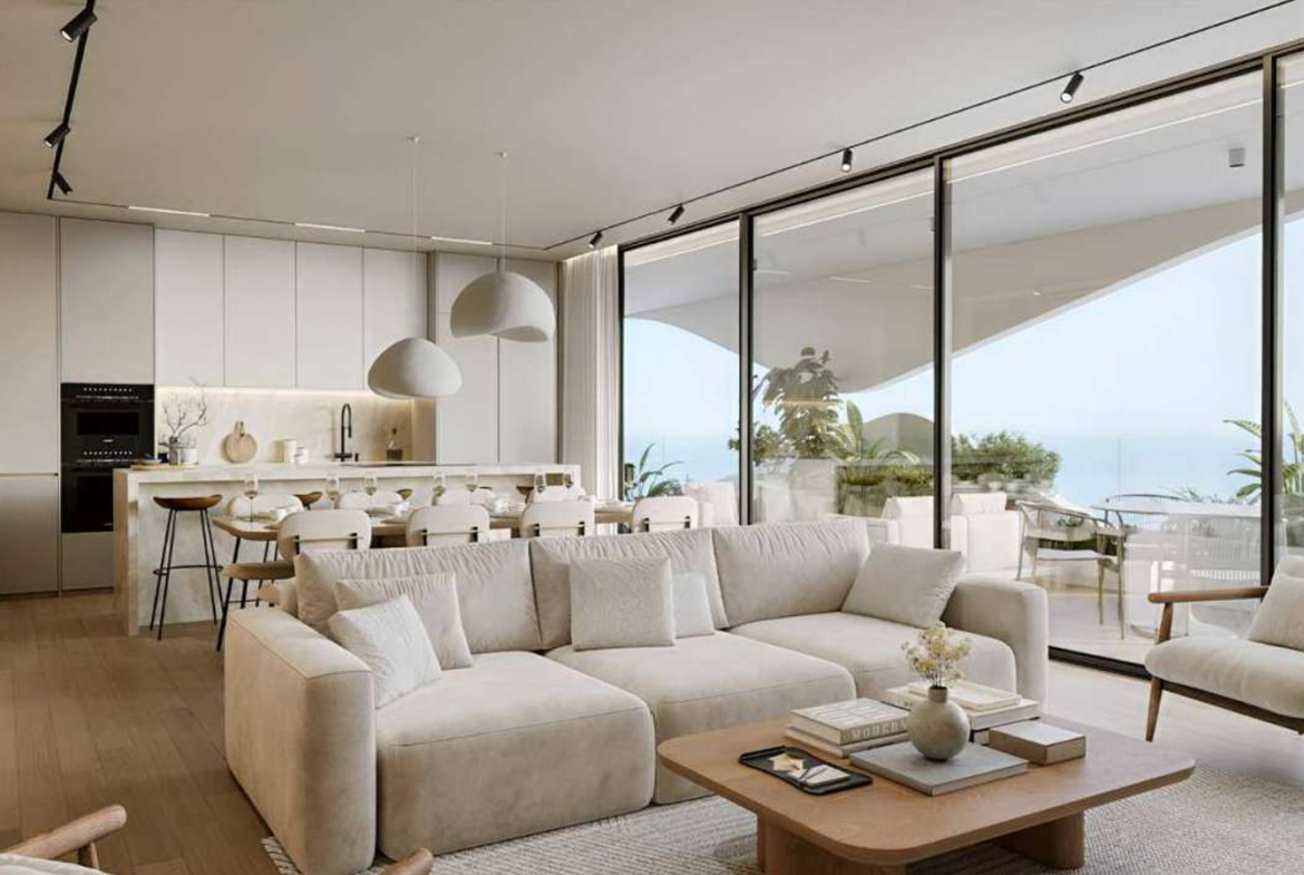 3-bedroom ground-floor apartment with a private garden and terrace.