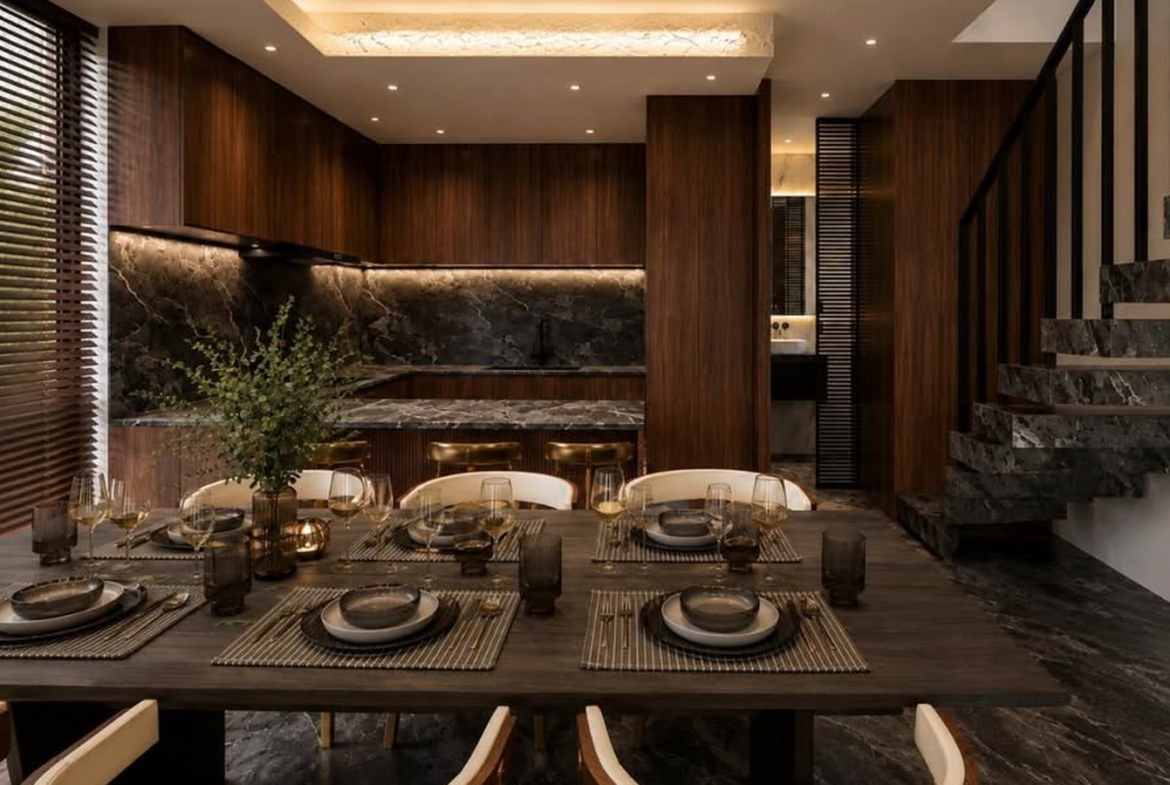 Modern Two-Bedroom Townhouse with Restaurant and Spa Privileges