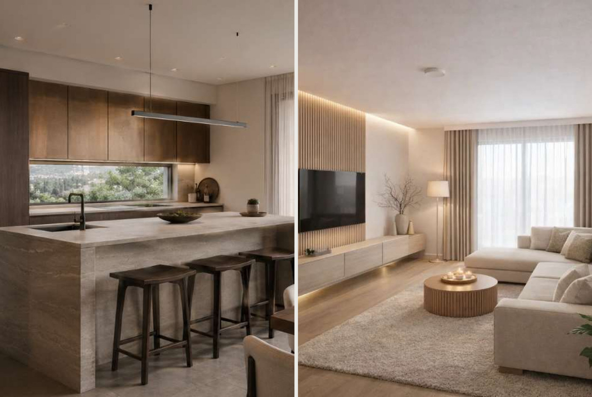 New 1-bedroom apartment – just five minutes’ drive from the beach