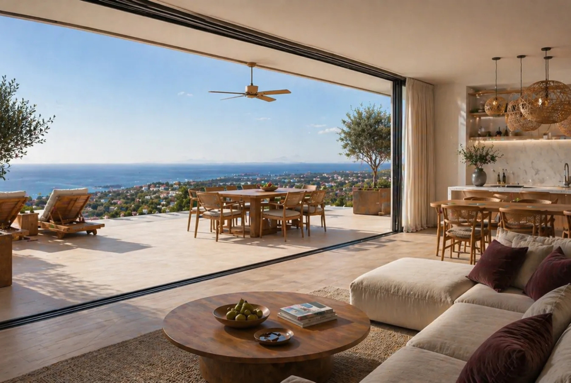 Luxury 4-Bedroom Villa on a Picturesque Hillside