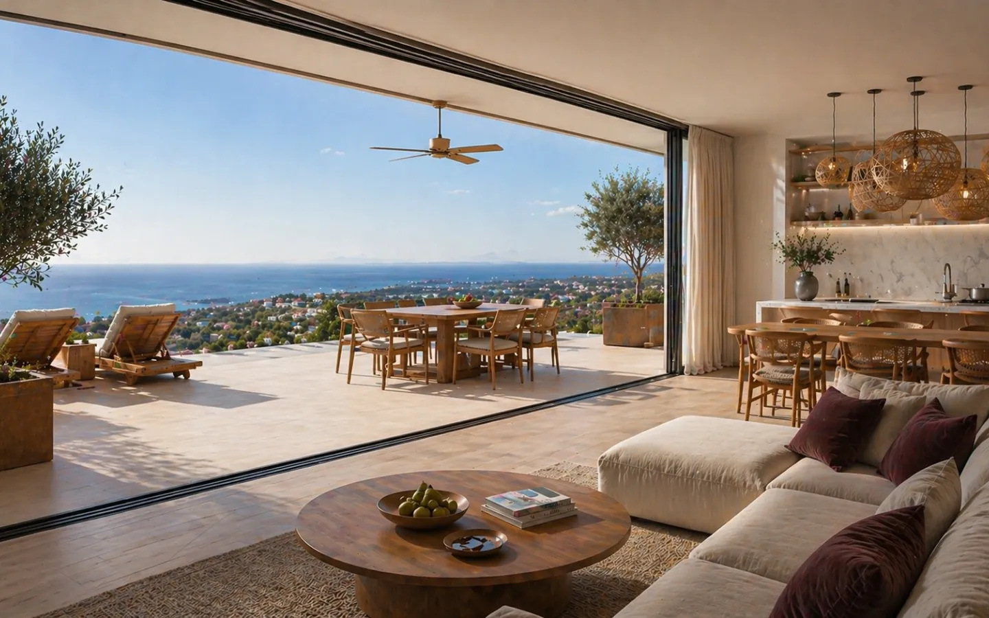 Luxury 4-Bedroom Villa on a Picturesque Hillside