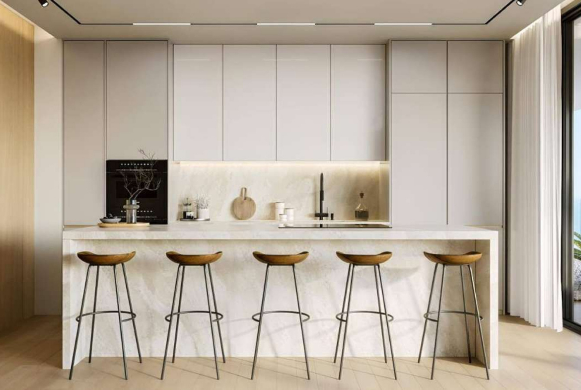 3-bedroom ground-floor apartment with a private garden and terrace.