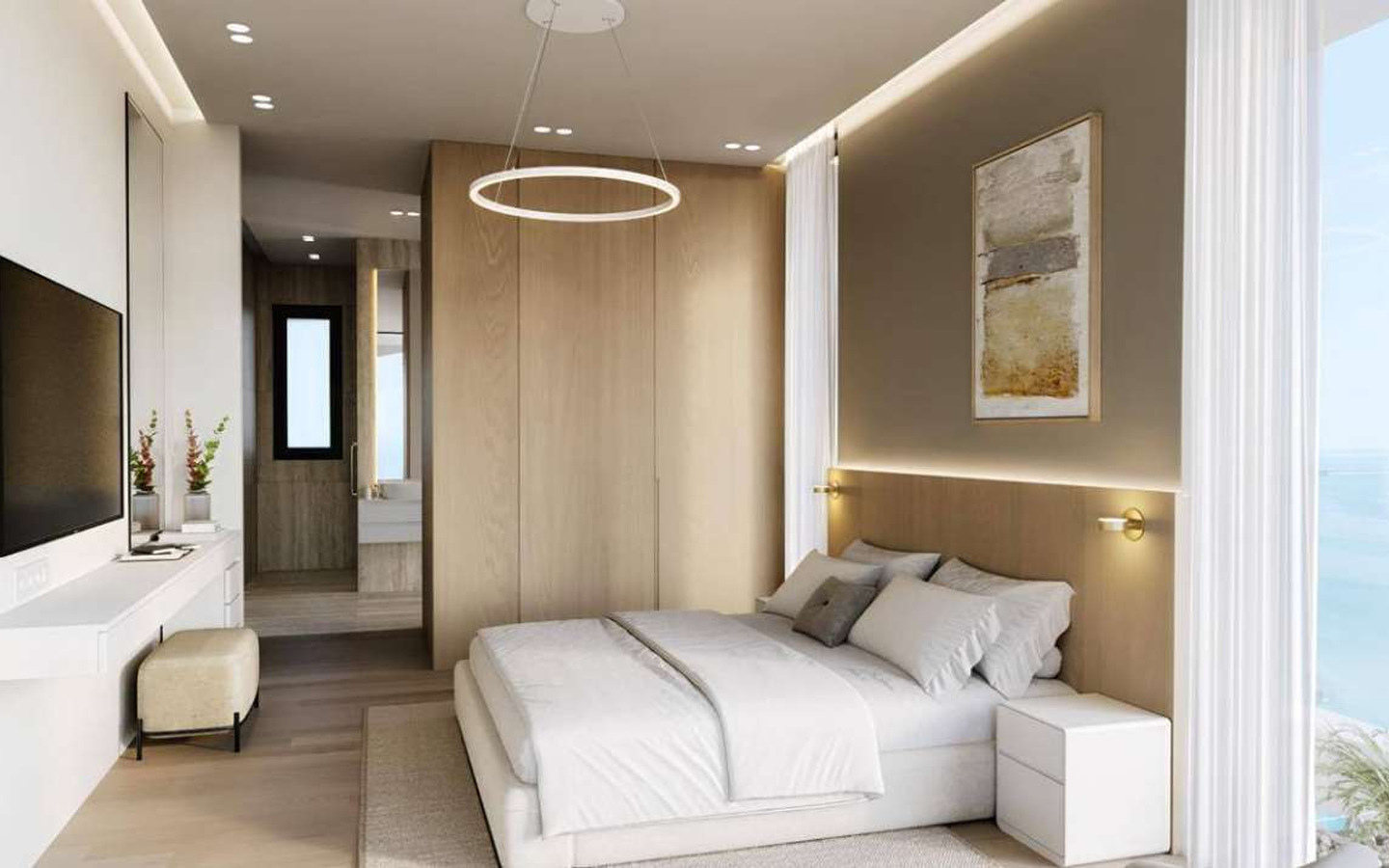 3-bedroom ground-floor apartment with a private garden and terrace.