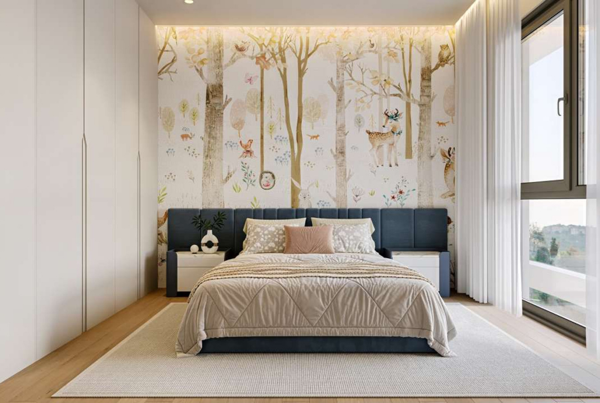 3-bedroom ground-floor apartment with a private garden and terrace.