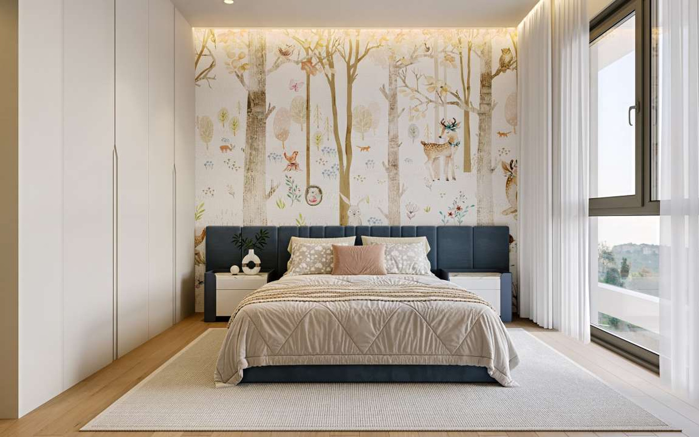 3-bedroom ground-floor apartment with a private garden and terrace.