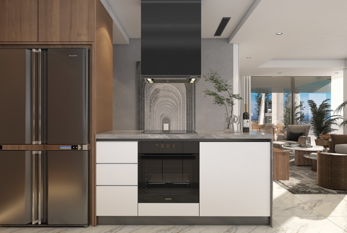 Three-bedroom penthouse with spacious roof terrace