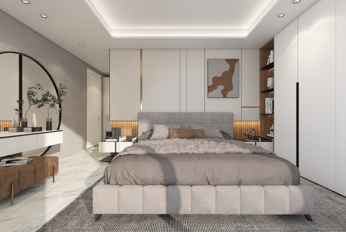 Three-bedroom penthouse with spacious roof terrace