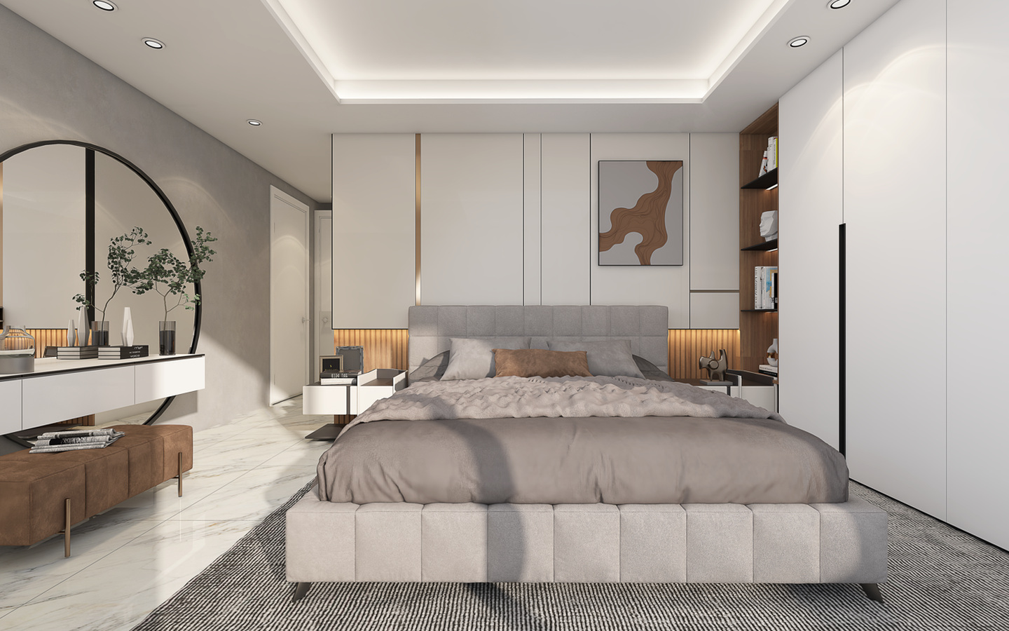 Three-bedroom penthouse with spacious roof terrace