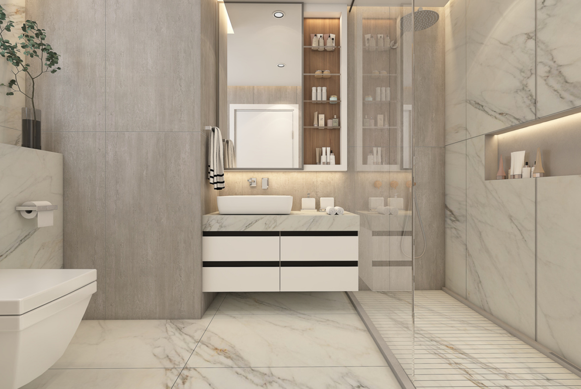 Three-bedroom penthouse with spacious roof terrace
