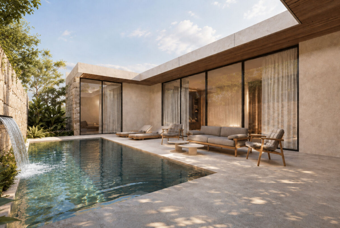 Contemporary Three-Bedroom Bungalow for the coastal area